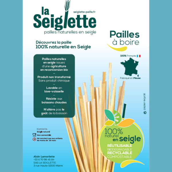 Pailles en paille seigle La Seiglette-2