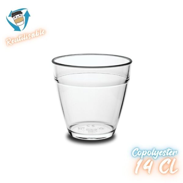 MPD215815 verre à eau forme basse 14cl copolyester plastorex