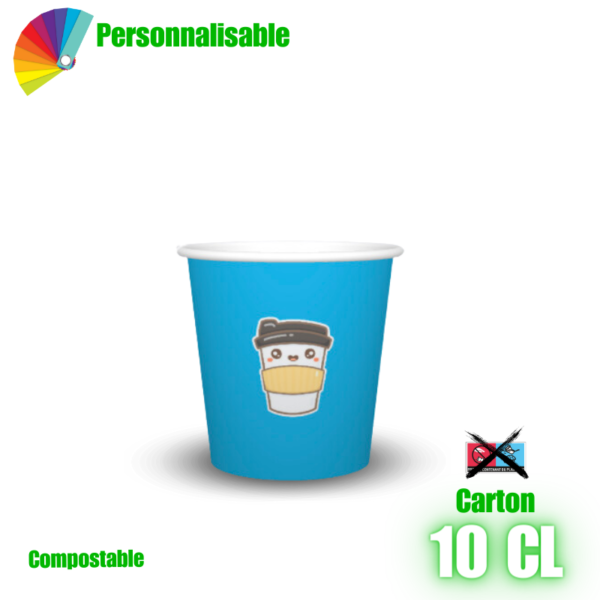 Gobelet personnalisable compostable 10cl